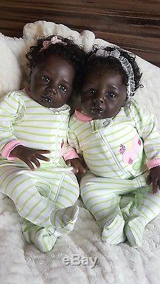 black silicone baby twins