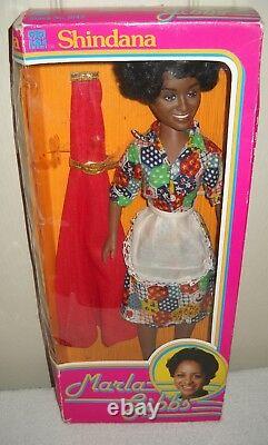 #10080 NRFB Vintage Shindana 15 1/2 Marla Gibbs African American Celebrity Doll