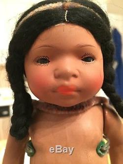 10 Heubach German Doll 444 Mulatto African American Black BV$650 Great Cond