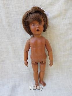 11 Robert Raikes Black African American Jointed Wood Bleuette Doll Signed NM