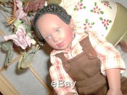 12 inch Kish jointed African American boy WILLY' 1995 signed by Helen Kish