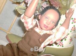 12 inch Kish jointed African American boy WILLY' 1995 signed by Helen Kish