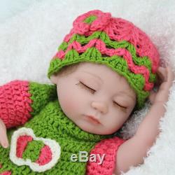 16 Sleeping Girl Lifelike Reborn Baby Dolls Handmade Vinyl Silicone Kid Gifts