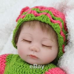 16 Sleeping Girl Lifelike Reborn Baby Dolls Handmade Vinyl Silicone Kid Gifts