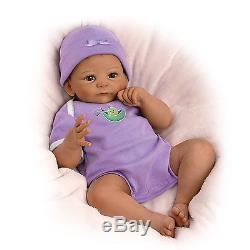 17 Tasha Edenholm Sweet Pea So Truly Real Weighted Baby Doll AFRICAN AMERICAN D