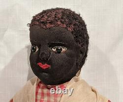 1892-1910 Julia Jones Beecher Cloth Doll, 19 1/2 inches tall