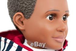 18 boy doll set, caucasian & african american, American Girl doll companion new