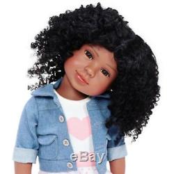 18 inch doll with real human hair, beautiful interactive doll