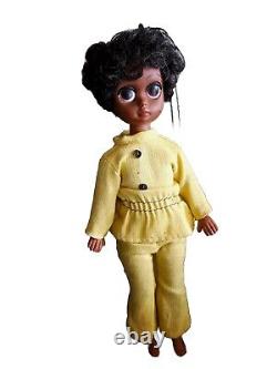 1960s Susie Sad Eyes Soul Sister 8 African American AA Doll in Original Outfit