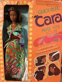1974 Mattel 7291 Quick Curl Cara Frise Vite Barbie Friend AA in Original Box