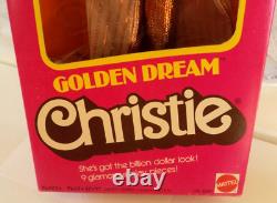 1980 Barbie Golden Dream Christie 3249 Nrfb