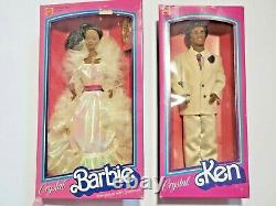 1983 Crystal Barbie & Ken # 4859, 9036 (Black/African American) NRFB