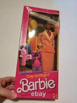 1984 Day-to-Night Barbie & Ken (Black/AA) #7945, 9018 lot of 2