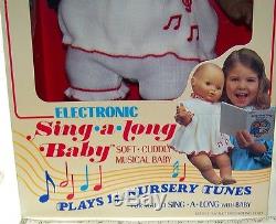 1984 Horsman USA Sing-a-Long Baby Doll Black African American WithSong Book