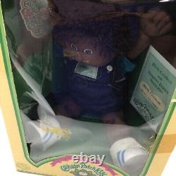 1985 Cabbage Patch Kids 16 Black African American Boy Doll New In Box