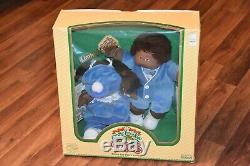 1985 Coleco Cabbage Patch Kids Twins Dolls African American NIB black brown blue