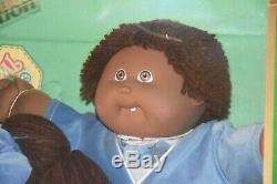 1985 Coleco Cabbage Patch Kids Twins Dolls African American NIB black brown blue
