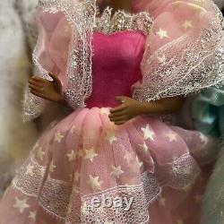 1985 Dream Glow Barbie & Magic Moves African American AA EUC