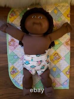 1986 Cabbage Patch Kid African American-Double Ponies-Glasses-Clothes
