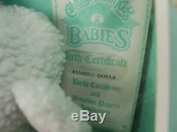 1986 Cabbage Patch Kids Babies Black African American Boy in Lamb Sleeper Error