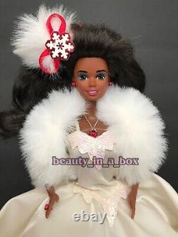 1988 1989 Happy Holidays Barbie Doll NO BOX Custom ReDress AA African American 2