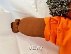 1988 Cabbage Patch Little People Soft Sculpture African American Boy Tiger's Eye