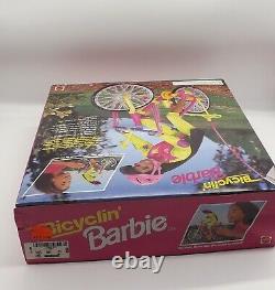 1990 12 Mattel African American Bicyclin' Barbie Pedals Herself Doll 11817