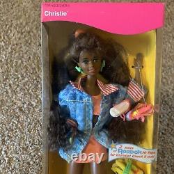 1990 All American Barbie Christie Doll 9425 African American Reebok