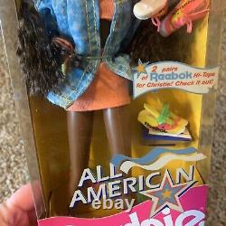 1990 All American Barbie Christie Doll 9425 African American Reebok