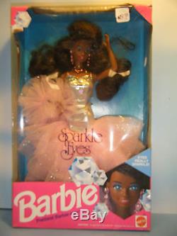 1991 African American Sparkle Eyes Barbie & 2004 Handsome Groom Ken Doll Set