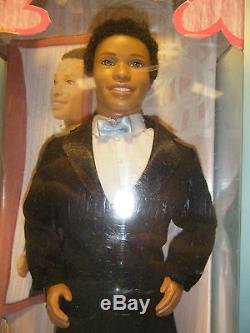 1991 African American Sparkle Eyes Barbie & 2004 Handsome Groom Ken Doll Set