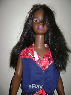 1992 My Size Barbie Doll 3 Feet Tall Dressed African American Black Hair Rare