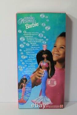 1996 Bubbling Mermaid Barbie Doll African American 16132 NIB