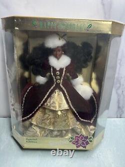 1996 Happy Holidays African American Special Edition Barbie Doll Mattel 15647