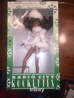 1997 The Radio City Rockettes Doll African American Factory Sealed White Outfit
