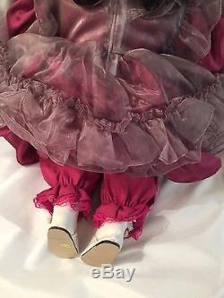 1ST IMPRESSIONS PORCELAIN DOLL 21 INCH African American BEAUTIFUL Dress