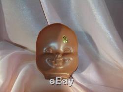 1 VTG DARICE 4 ETHNIC, AFRICAN AMERICAN CELLULOID DIMPLE DOLL MASK FACE, CRAFTS