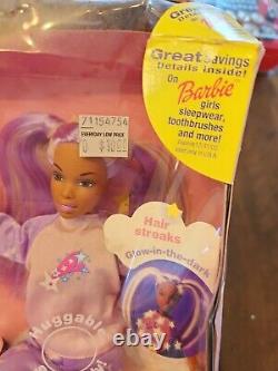 2001 Dream Glow in dark Barbie Doll Soft Body African American AA PJ pajama
