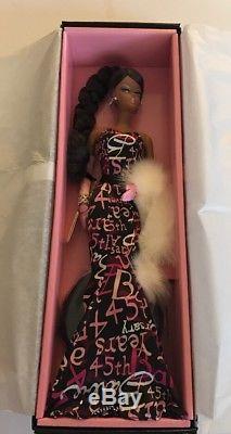 2003 45th Anniversary Barbie Doll Black African American Silkstone NRFB G7216