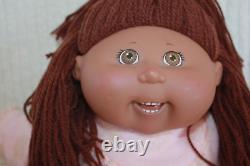 2004 PA6 African American AA Cabbage Patch Doll full teeth Dark Brown Hair VGUC