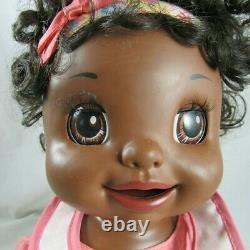 2007 Hasbro Black Baby Alive Learns to Potty Interactive Doll African American