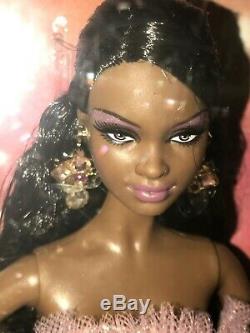2009 Holiday Barbie Doll # N6557 Pink Gown Christmas African American Model Muse