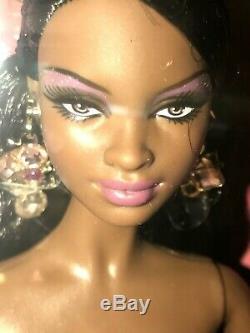 2009 Holiday Barbie Doll # N6557 Pink Gown Christmas African American Model Muse