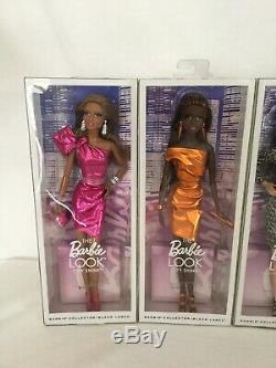 2014 Mattel Barbie The Look Black Label City Shine Lot of 5