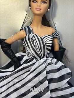 2015 Chiffon Ball Gown Barbie Black & White Coll Platinum Label BFC #DGW59 NRFB