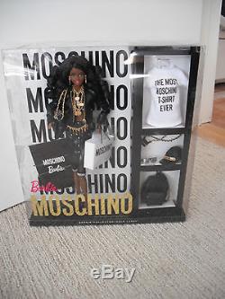 2015 Gold Label Moschino Barbie NRFB African American LE700 DAMAGED BOX