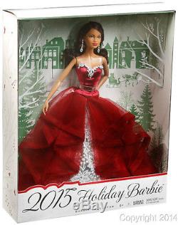 2015 HOLIDAY African American Barbie Collector Doll BEAUTIFUL! IN STOCK NOW