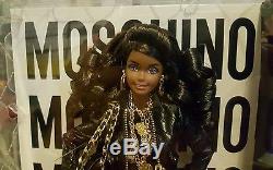 2015 Moschino Barbie Set Caucasian and African American NRFB