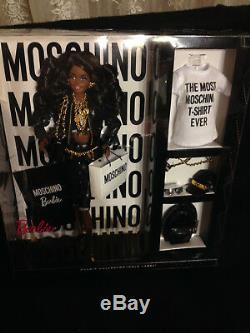 2015 Moschino Jeremy Scott Barbie Doll African American NRFB (DNJ32) EXCELLENT