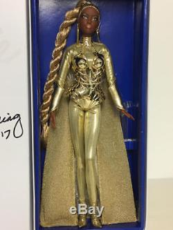 2017 Barbie Convention Platinum Label Golden Galaxy Aa African American Doll